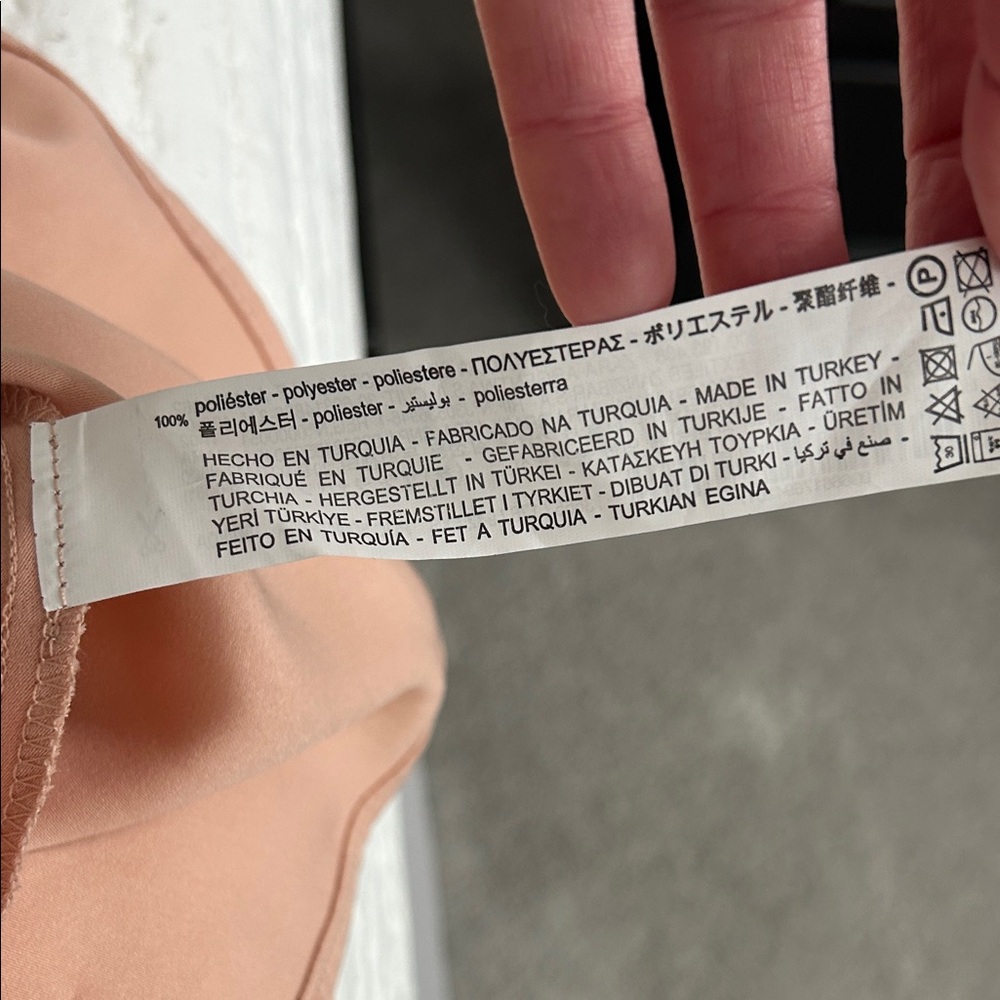 Zara Blush Pink Feather Trim Camisole - Picture 4 of 4